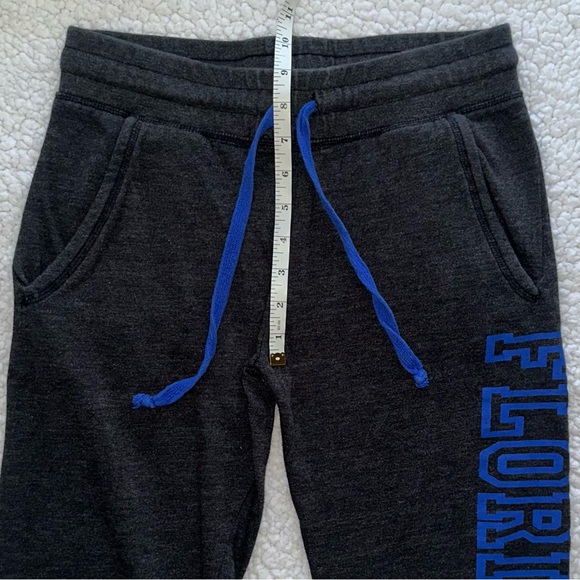FL GATORS joggers dark heather grey blue UF Gator gear drawstring sweatpants XS - Picture 6 of 7